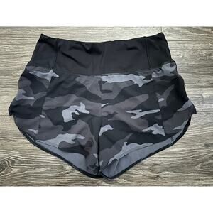Athleta Printed Running Free Shorts 3.5" Camouflage Womens XS